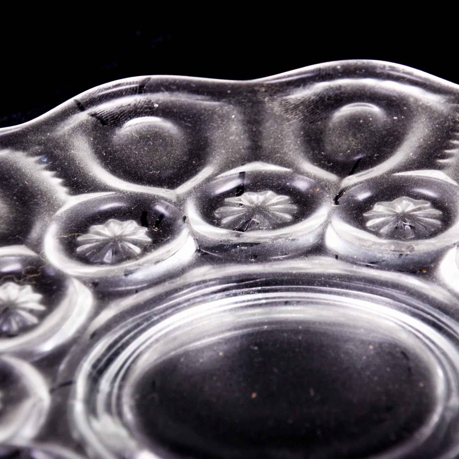 Moon and Star Clear Depression Glass