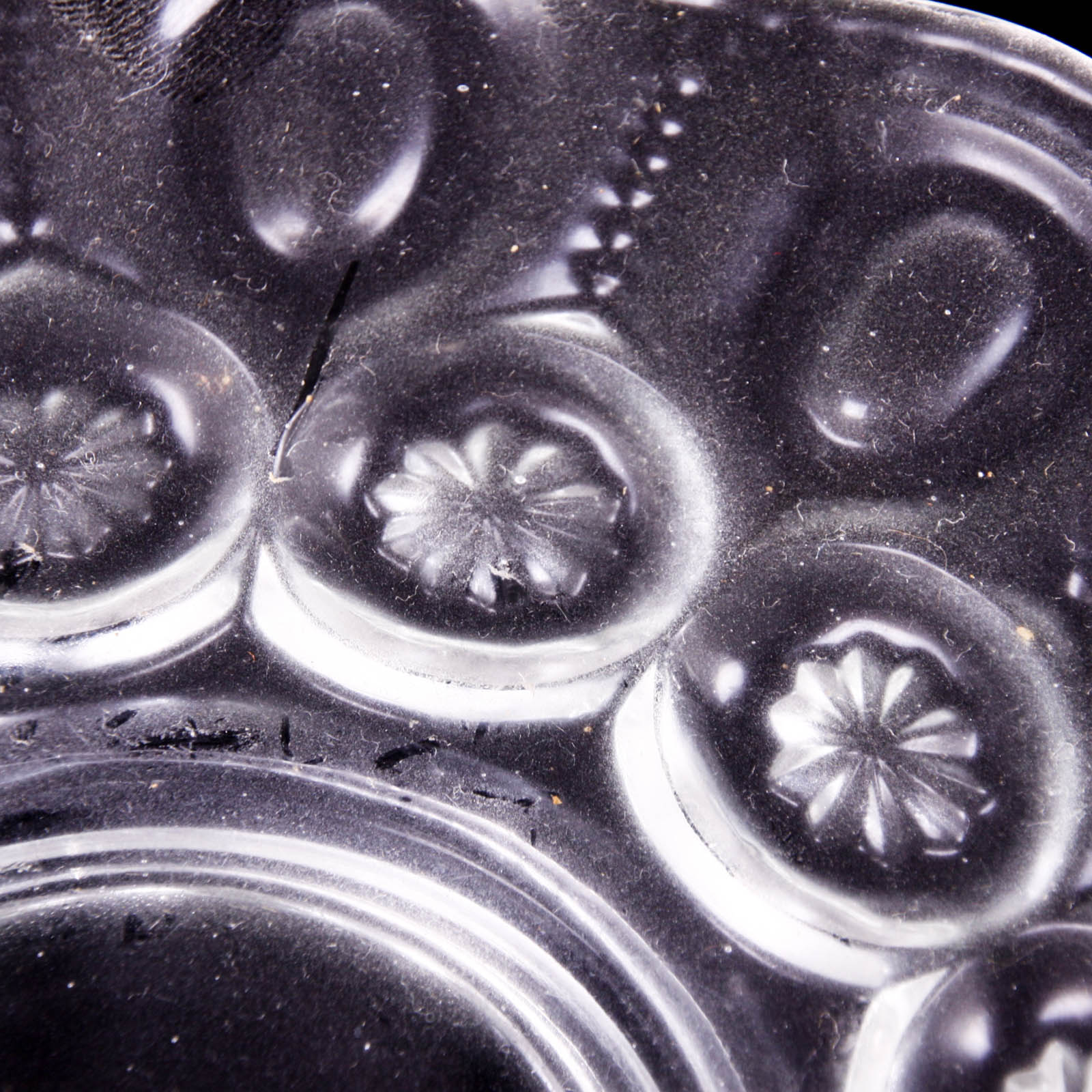 Moon and Star Clear Depression Glass