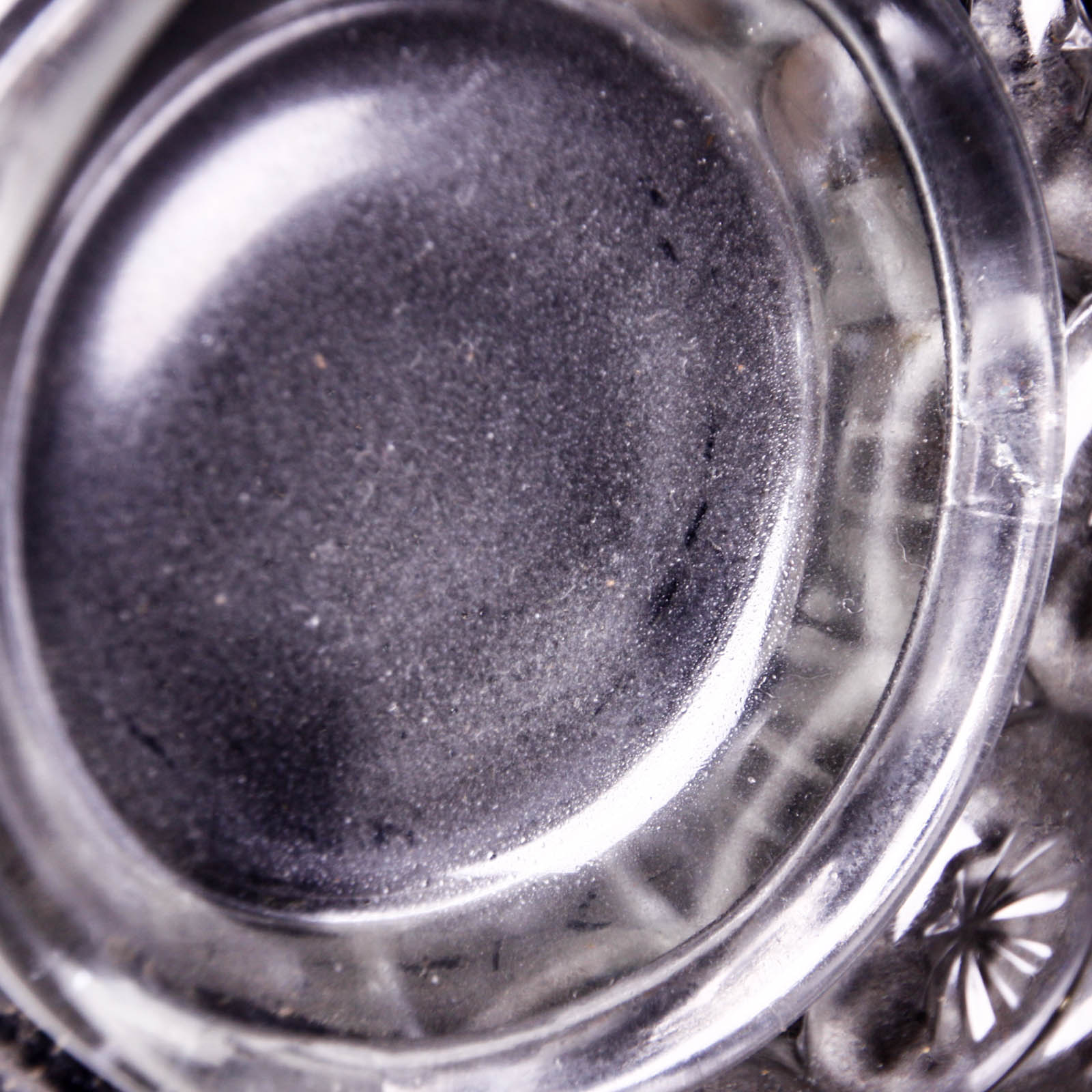 Moon and Star Clear Depression Glass