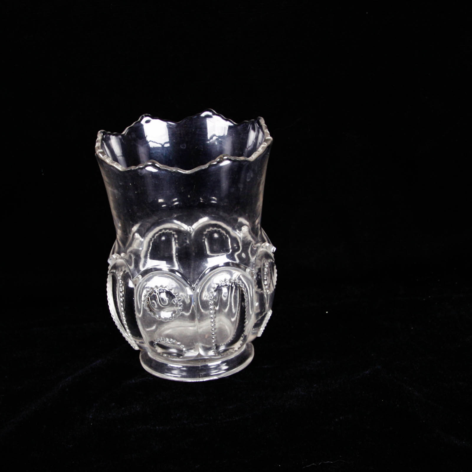 Trio of Clear Pressed Depression Glass