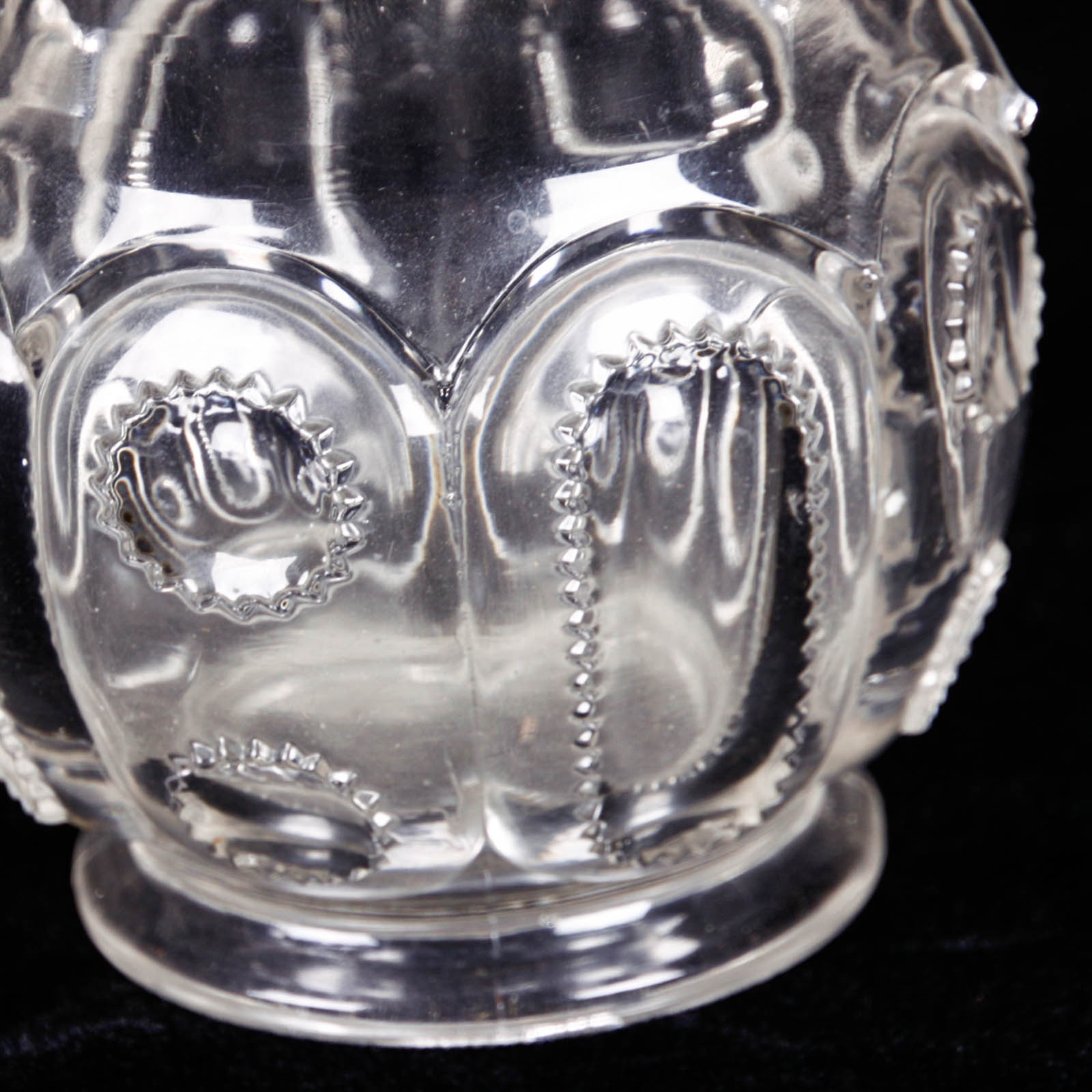 Trio of Clear Pressed Depression Glass