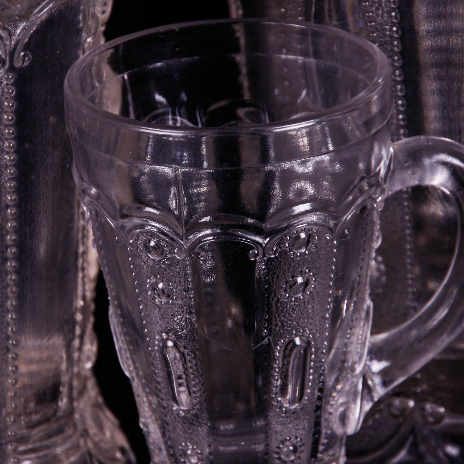 Kansas Jewel with Dewdrop Clear Depression Glass