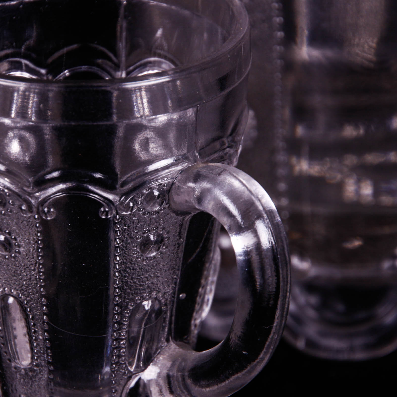 Kansas Jewel with Dewdrop Clear Depression Glass