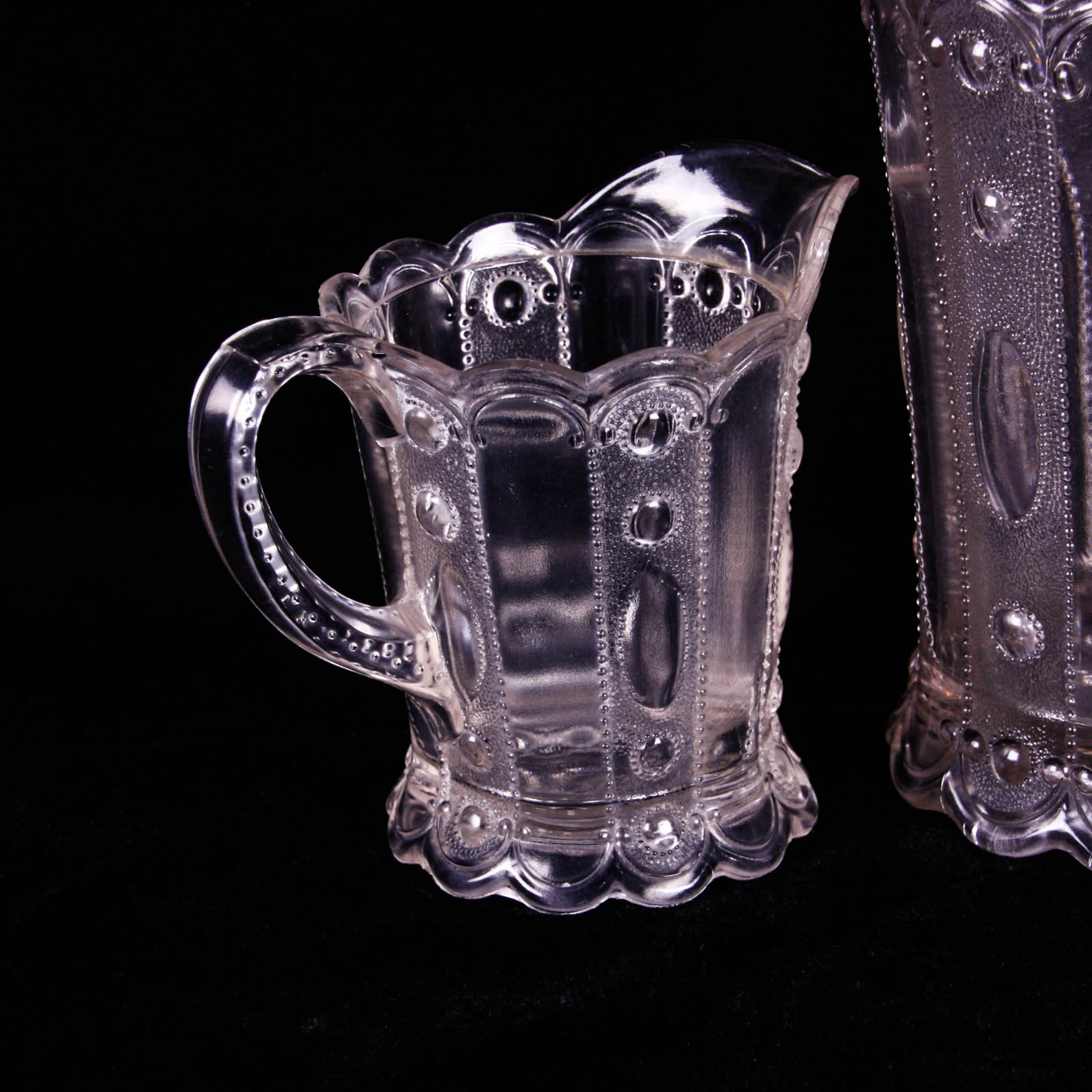 Kansas Jewel with Dewdrop Clear Depression Glass