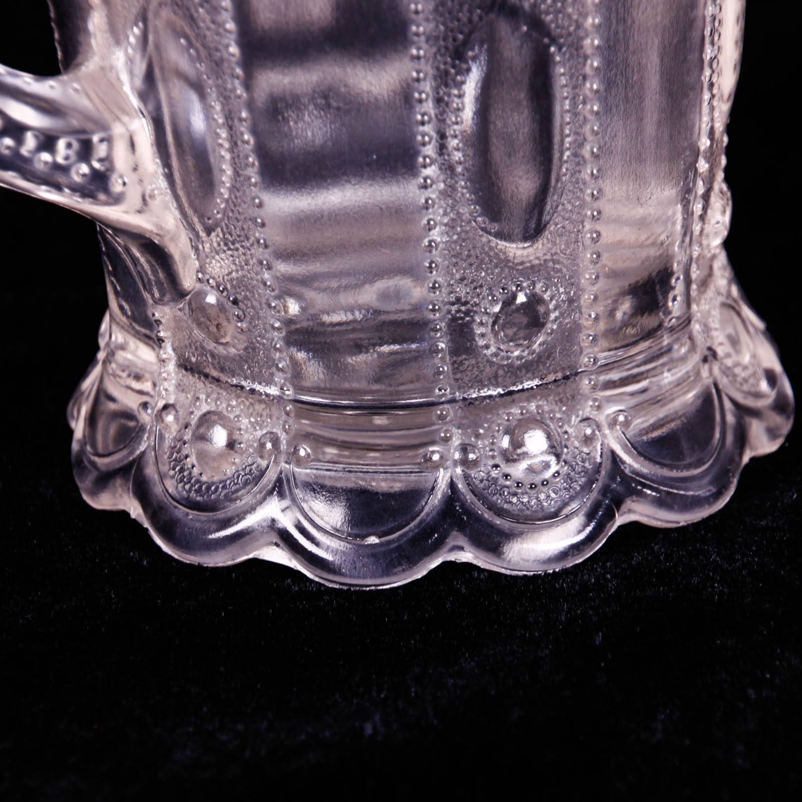 Kansas Jewel with Dewdrop Clear Depression Glass