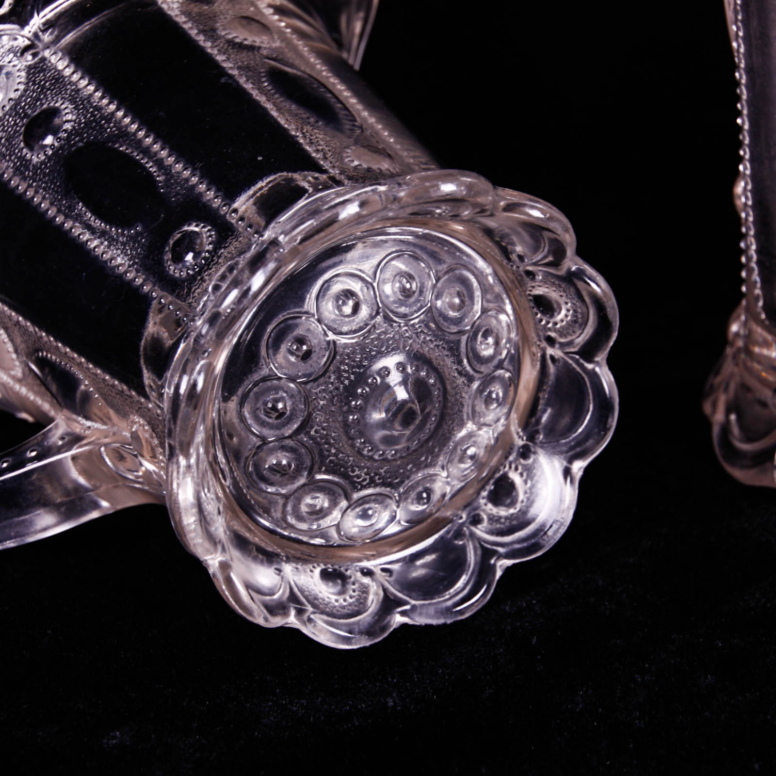 Kansas Jewel with Dewdrop Clear Depression Glass