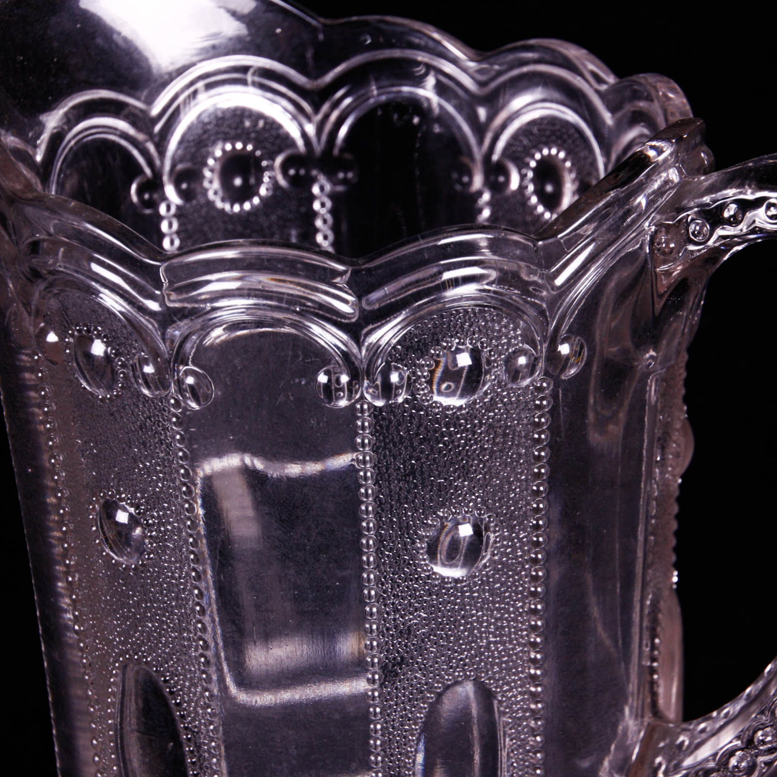 Kansas Jewel with Dewdrop Clear Depression Glass