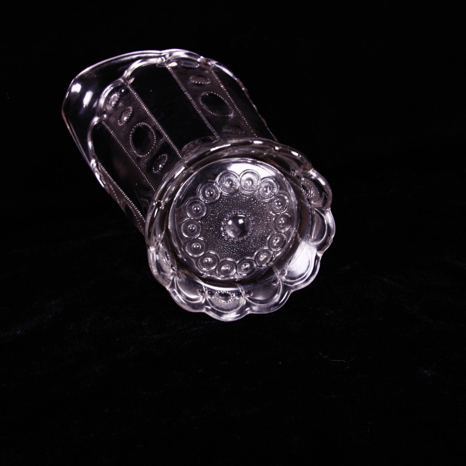 Kansas Jewel with Dewdrop Clear Depression Glass