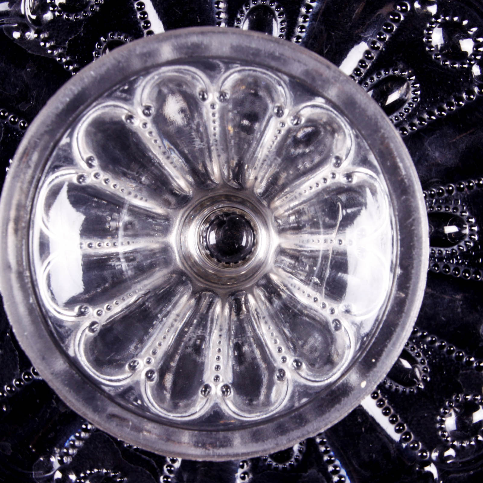 Kansas Jewel with Dewdrop Clear Depression Glass