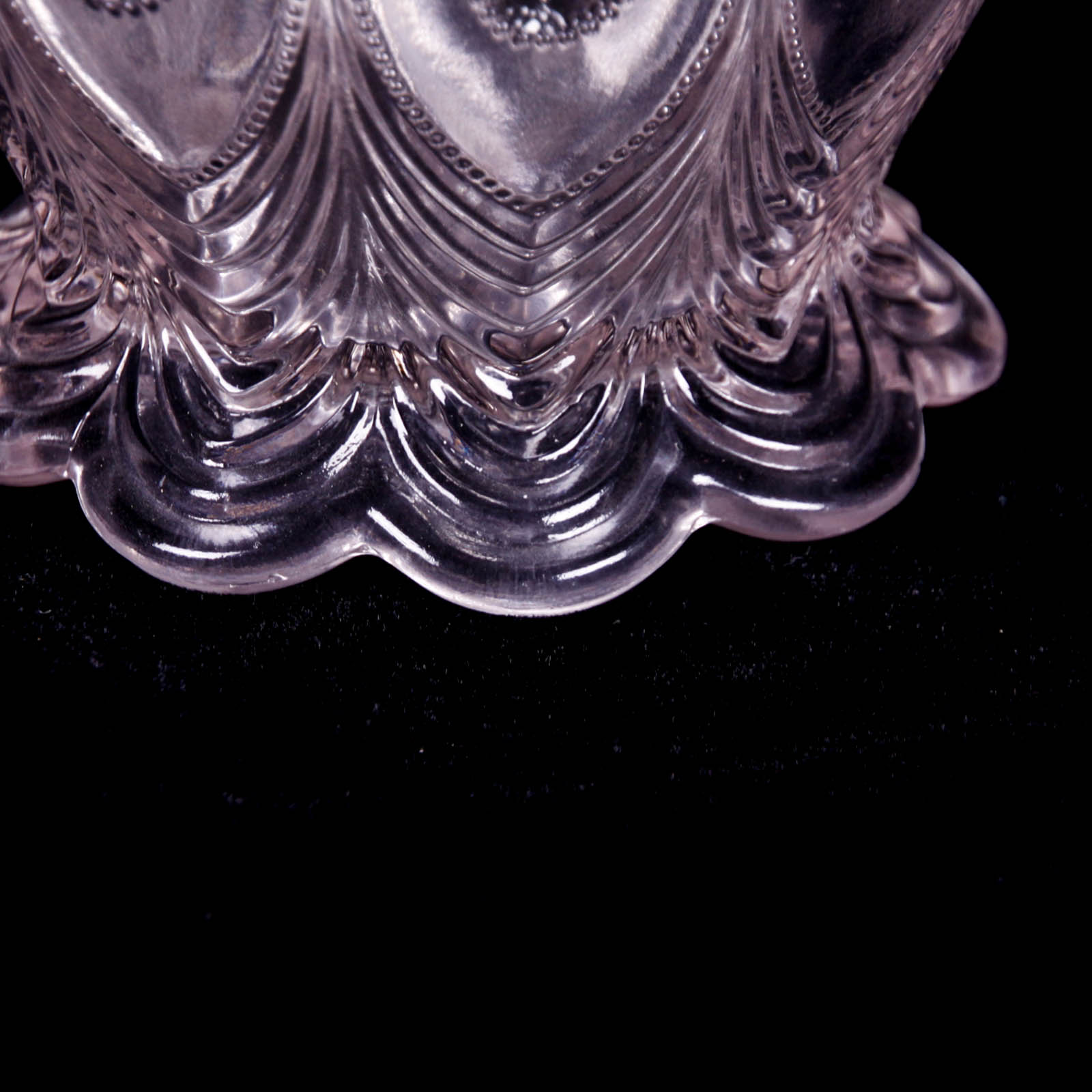 Peacock Feather Clear Depression Glass