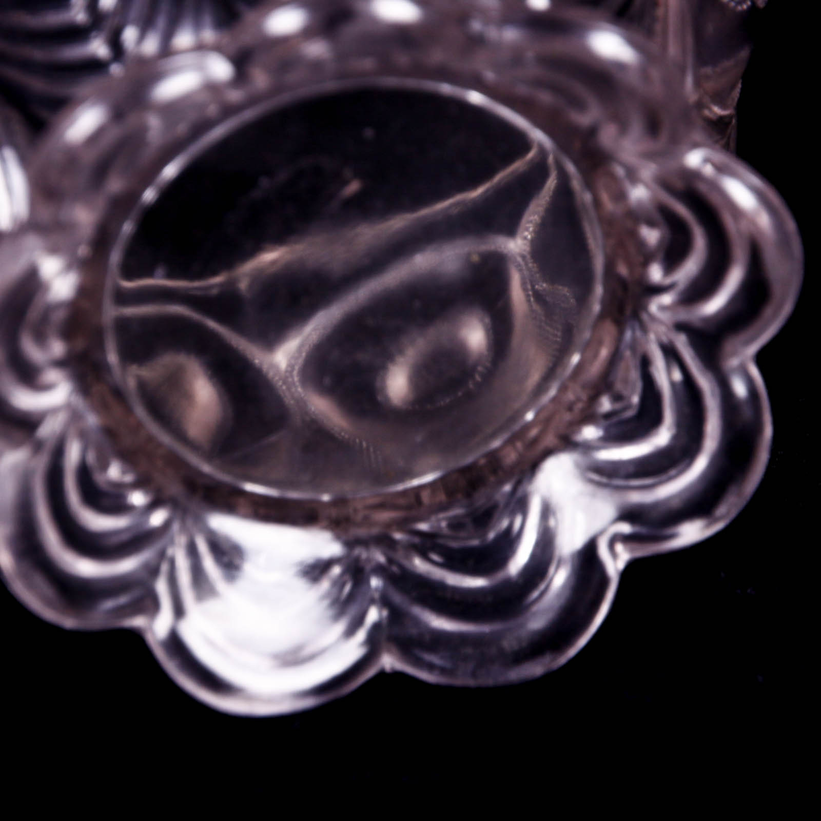 Peacock Feather Clear Depression Glass