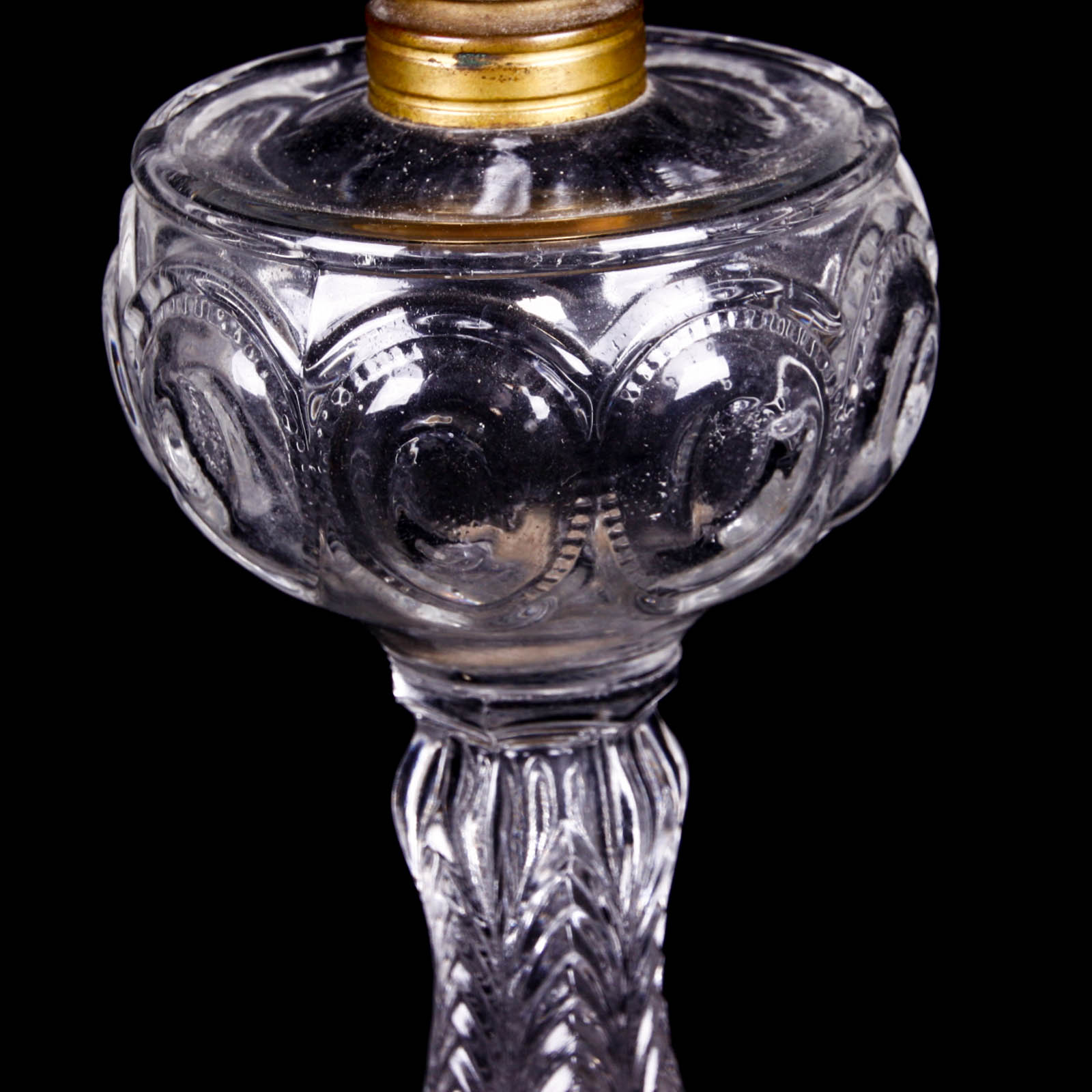 Peacock Feather Clear Depression Glass