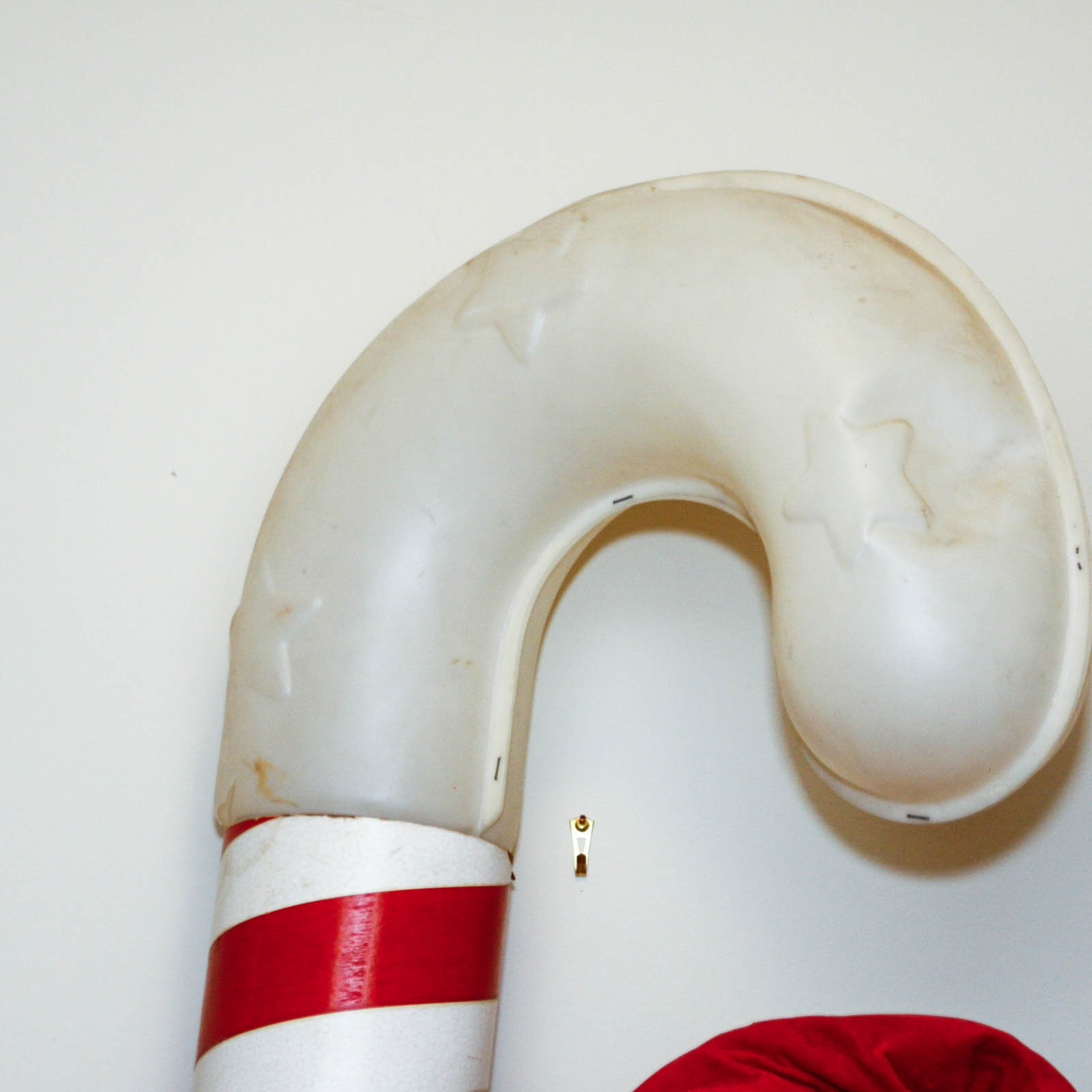 Life-Size Santa Claus and Extra-Large Candy Cane