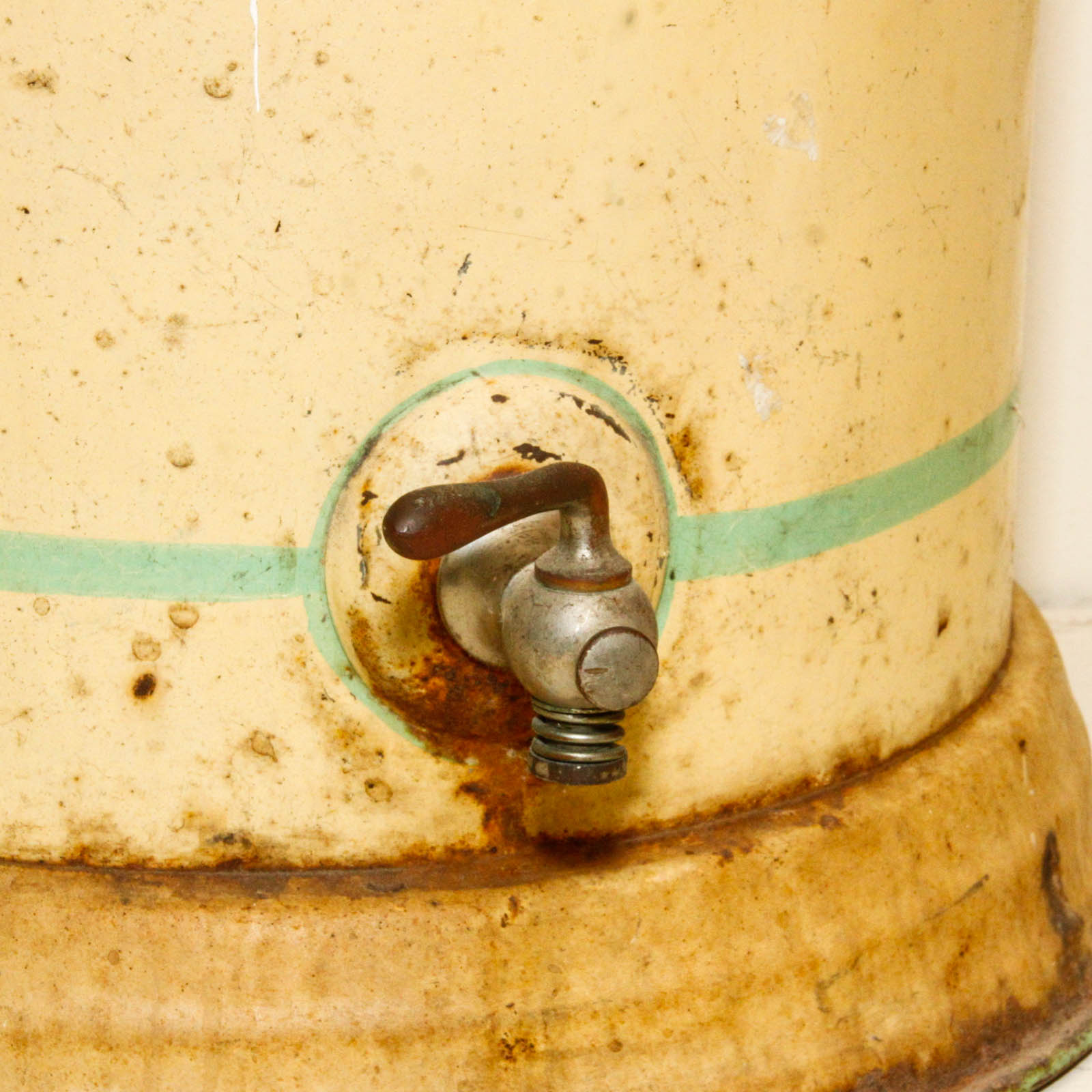 Vintage Metal Lidded Beverage Dispenser