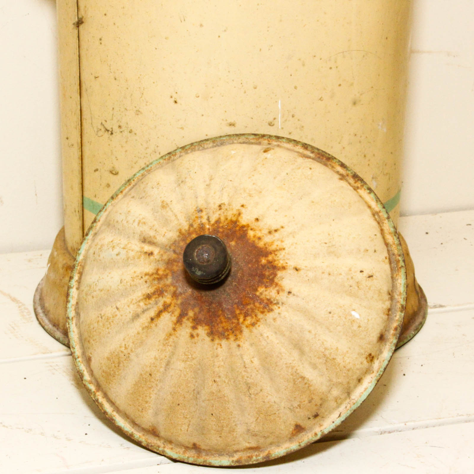 Vintage Metal Lidded Beverage Dispenser