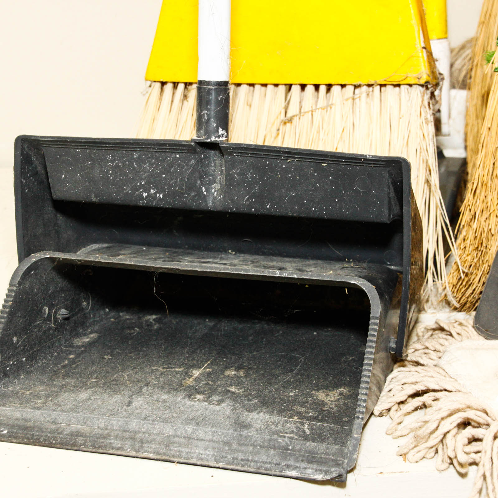 Mops, Brooms, and Dust Pans