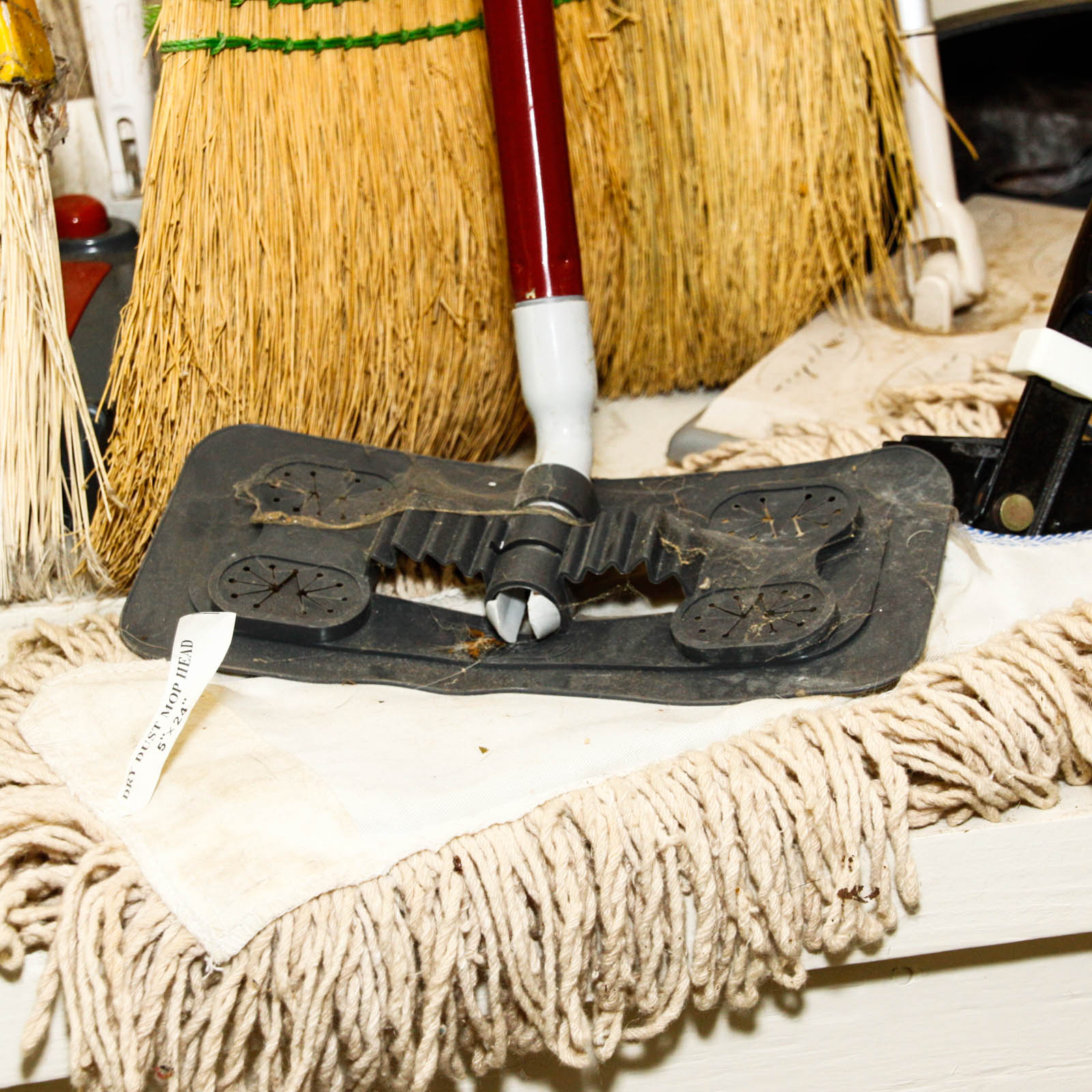 Mops, Brooms, and Dust Pans