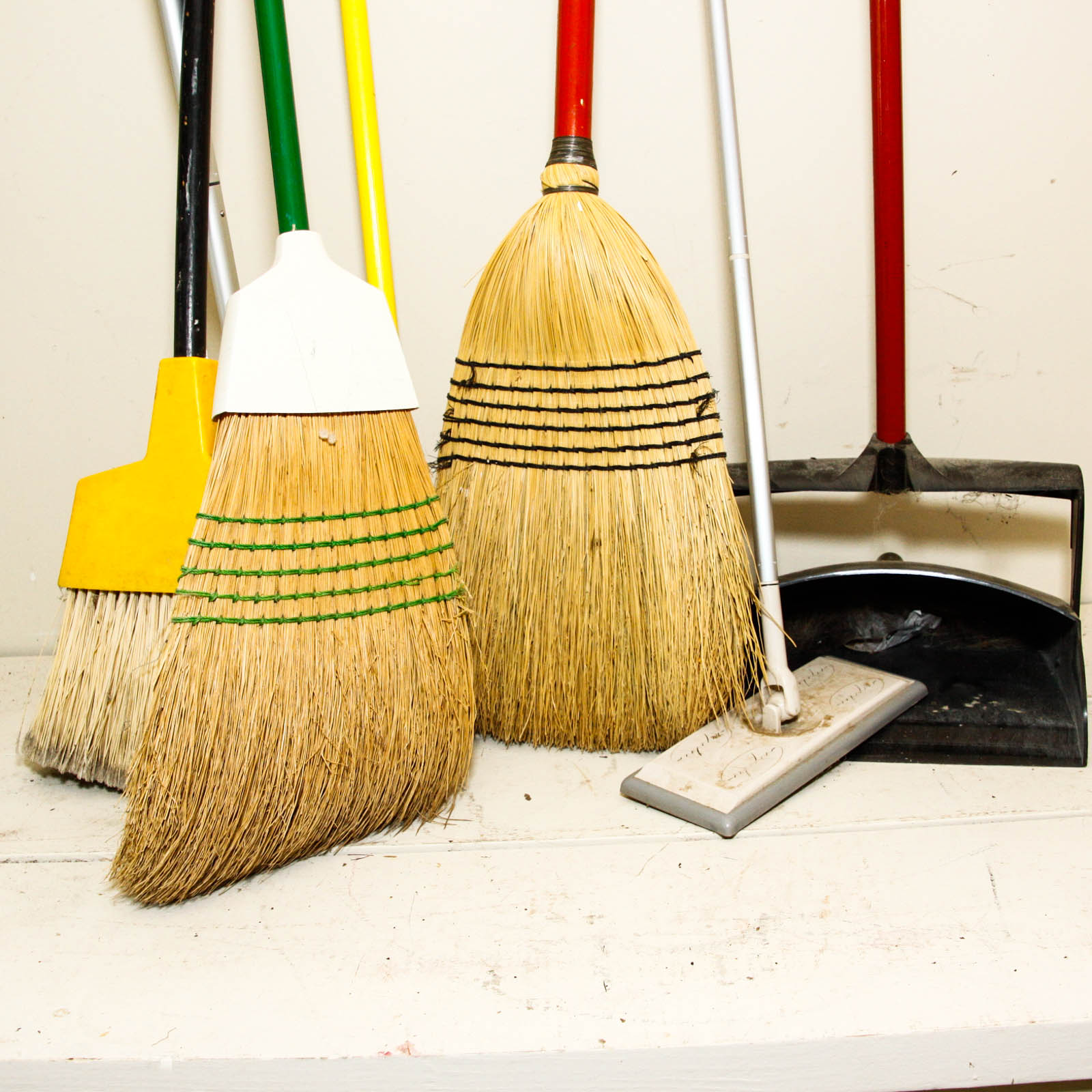 Mops, Brooms, and Dust Pans