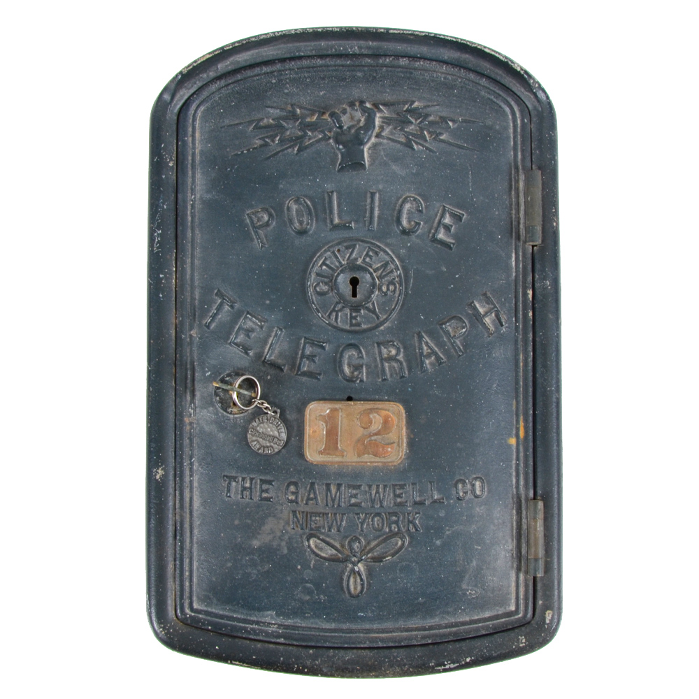 Antique Gamewell Police Telegraph Cast Iron Box