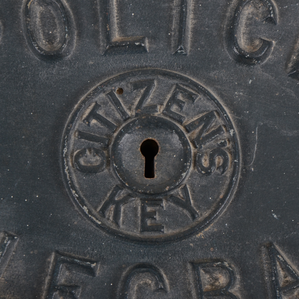 Antique Gamewell Police Telegraph Cast Iron Box