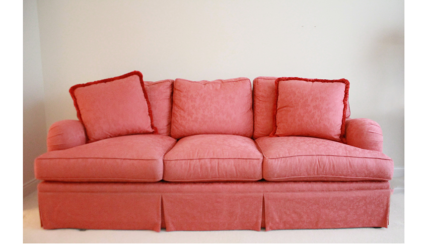 Excursions Red Upholstered Sofa