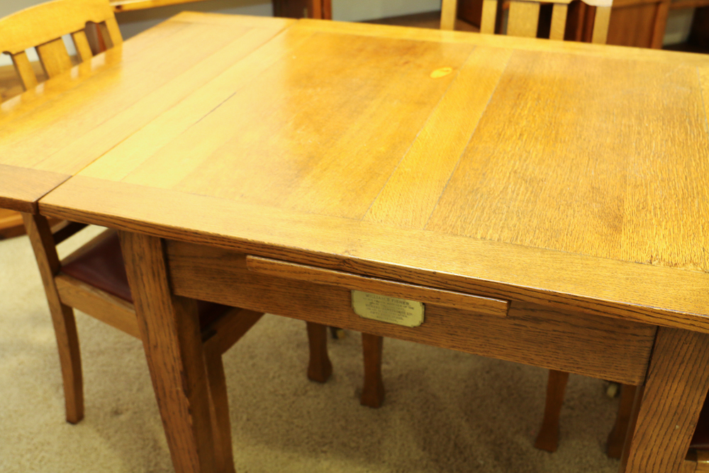 English Oak Expandable Pub Table with Chairs