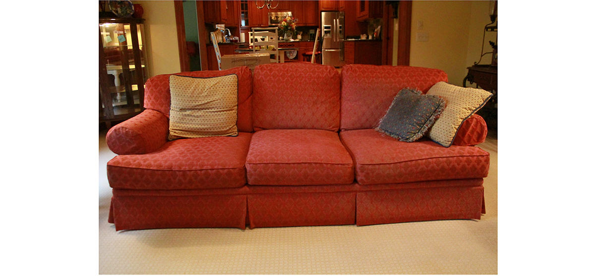 Pearson Red Upholstered Sofa