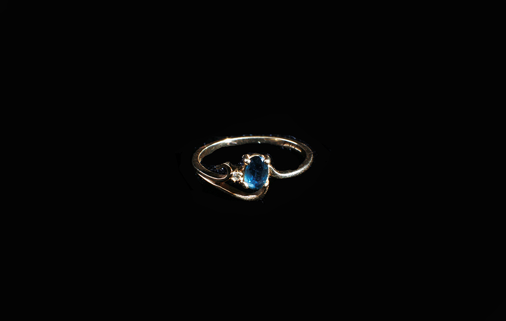 14 Karat Sapphire and Diamond Ring