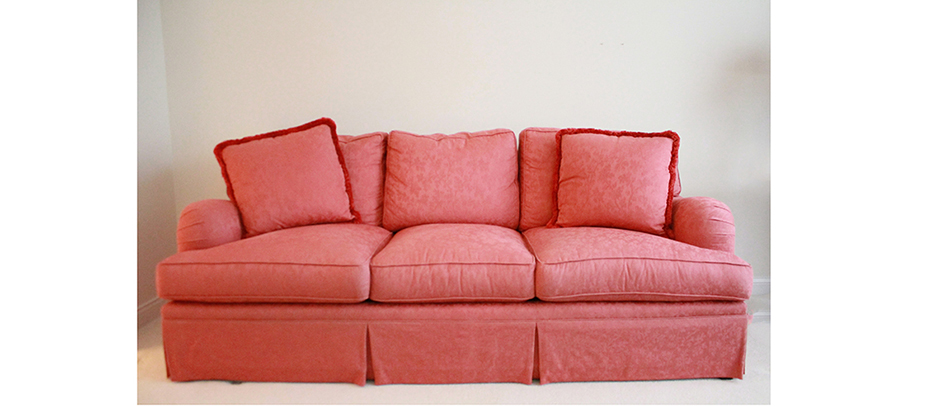 Excursions Red Upholstered Sofa
