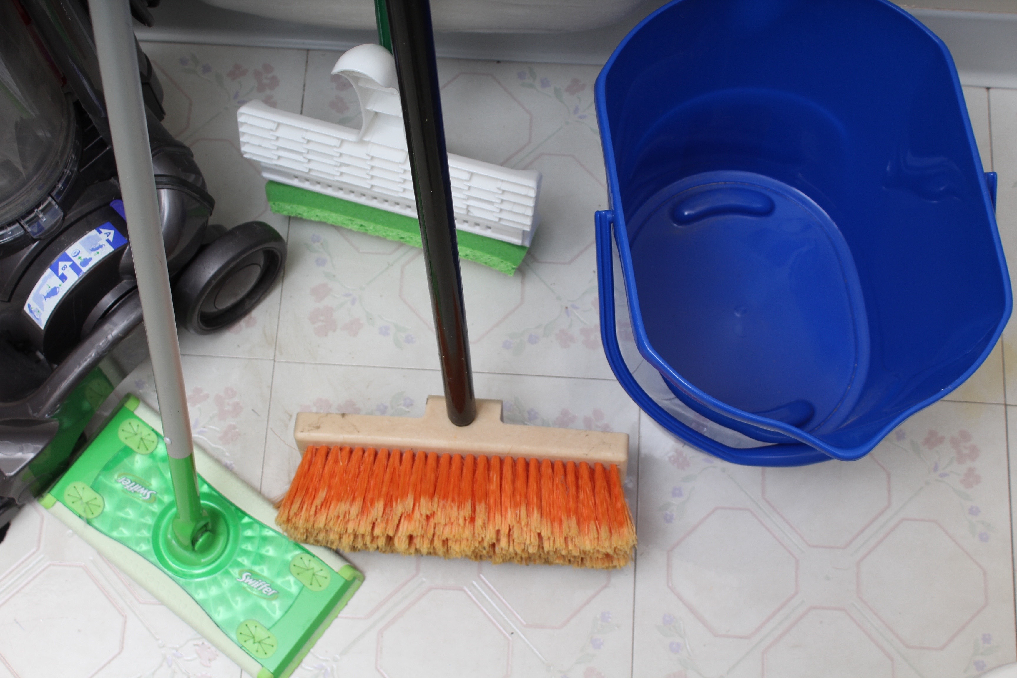 Luxury Dyson Vacuum and Other Cleaning Supplies