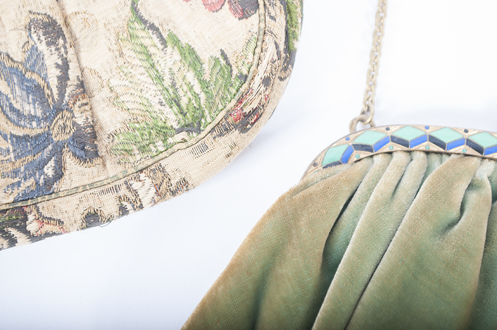 Evening Bags with Enameled Details