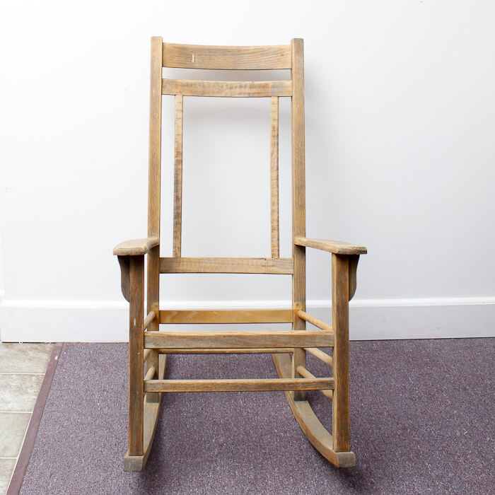 Vintage Oak Rocking Chair Frame