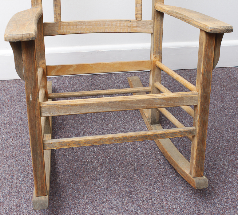 Vintage Oak Rocking Chair Frame