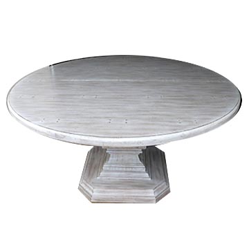 60" Round Dining Table with a Pedestal Base