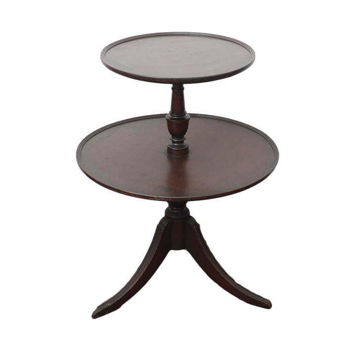 Antique Two Tiered Round Table