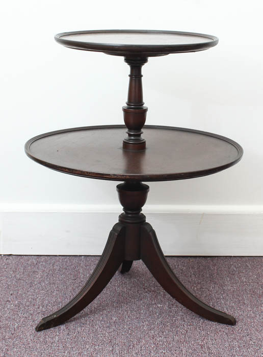 Antique Two Tiered Round Table