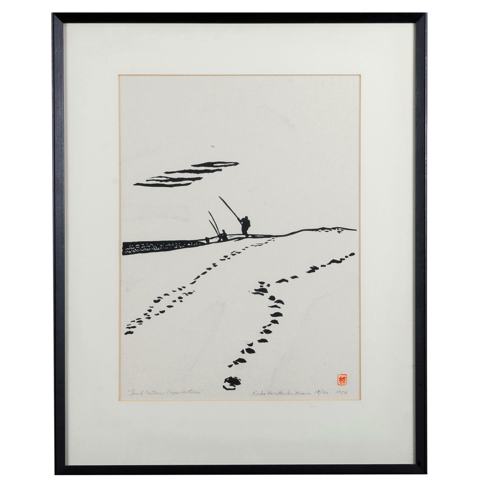 Signed Limited Edition Keiko Hiratsuka Moore Woodblock