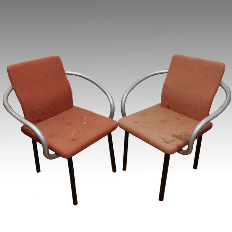 Pair of Ettore Sottsass for Knoll Armchairs