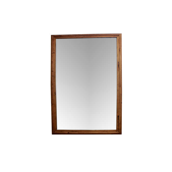 Oversized Rustic Knotty Pine Floor Mirror