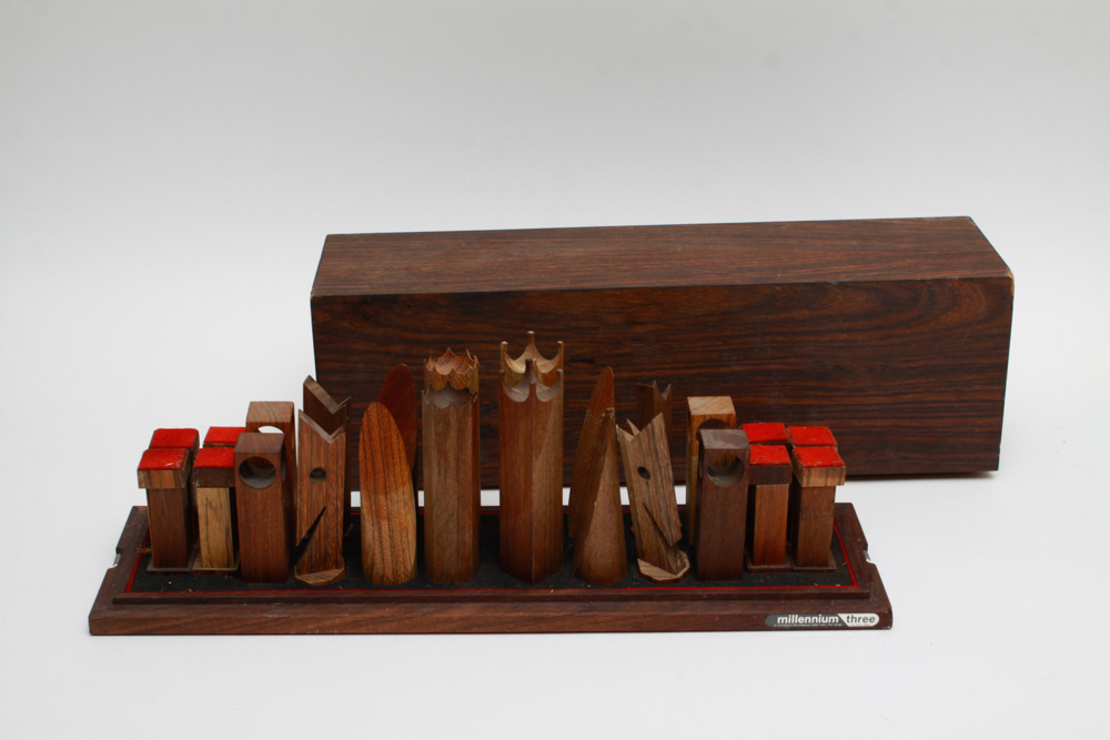 Mid-Century Modern Millennium Three Chess Set