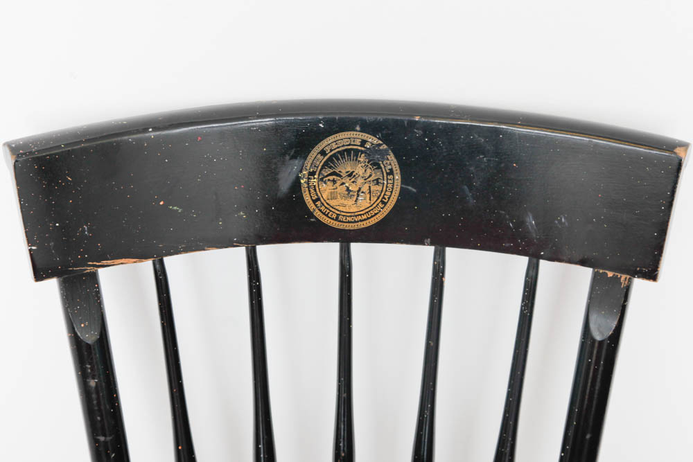 The Peddie School Vintage Wood Chair