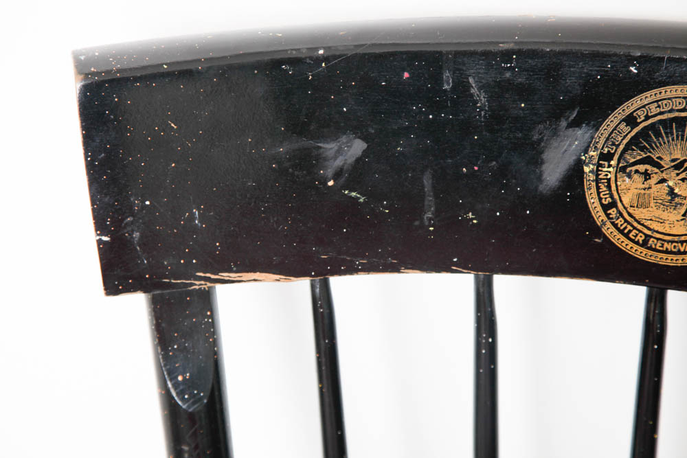 The Peddie School Vintage Wood Chair