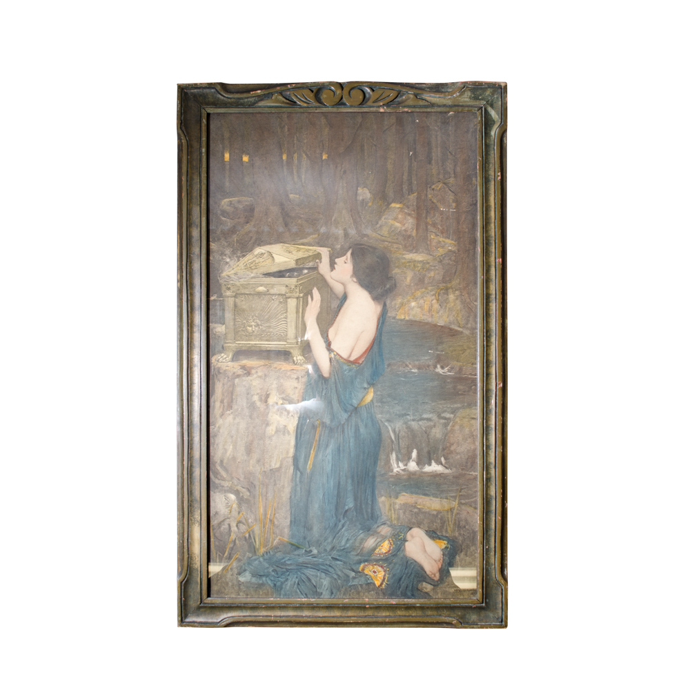 J.W. Waterhouse "Pandora" Framed Lithograph