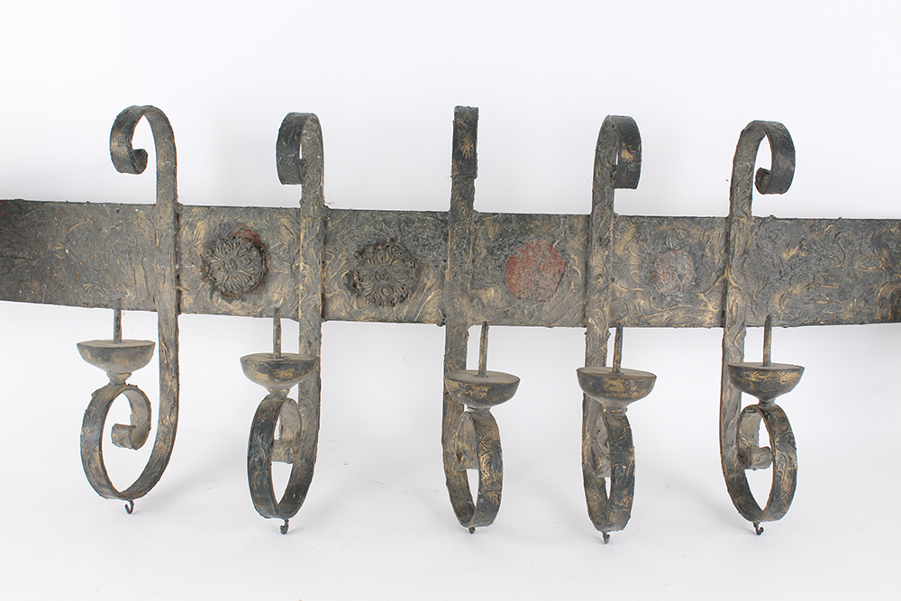 Wrought Iron Candle Display Project Piece