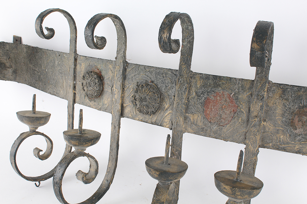 Wrought Iron Candle Display Project Piece