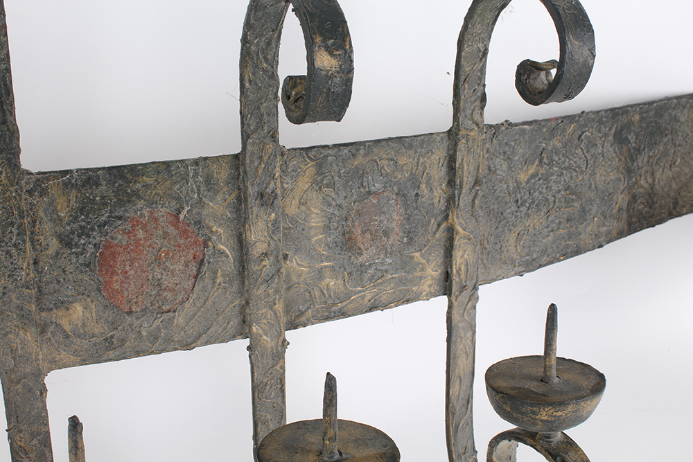 Wrought Iron Candle Display Project Piece