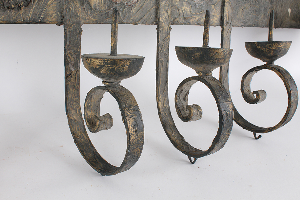 Wrought Iron Candle Display Project Piece