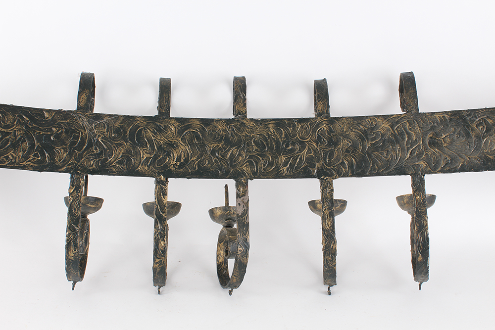 Wrought Iron Candle Display Project Piece