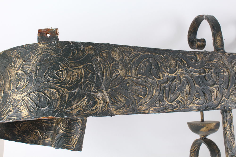 Wrought Iron Candle Display Project Piece