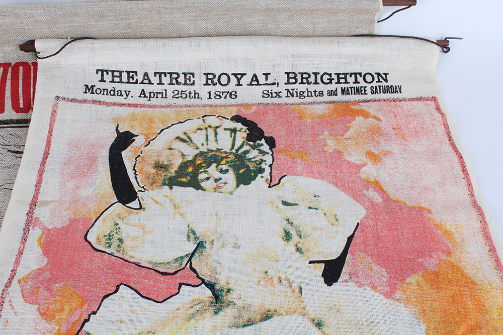 Vintage Advertisements on Linen